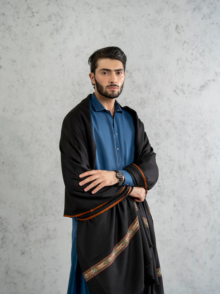 Wedding Pashmina Dark Shawl