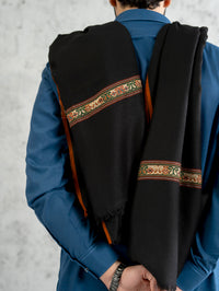 Wedding Pashmina Dark Shawl