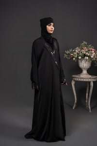 Front Motif Partywear Black For Women