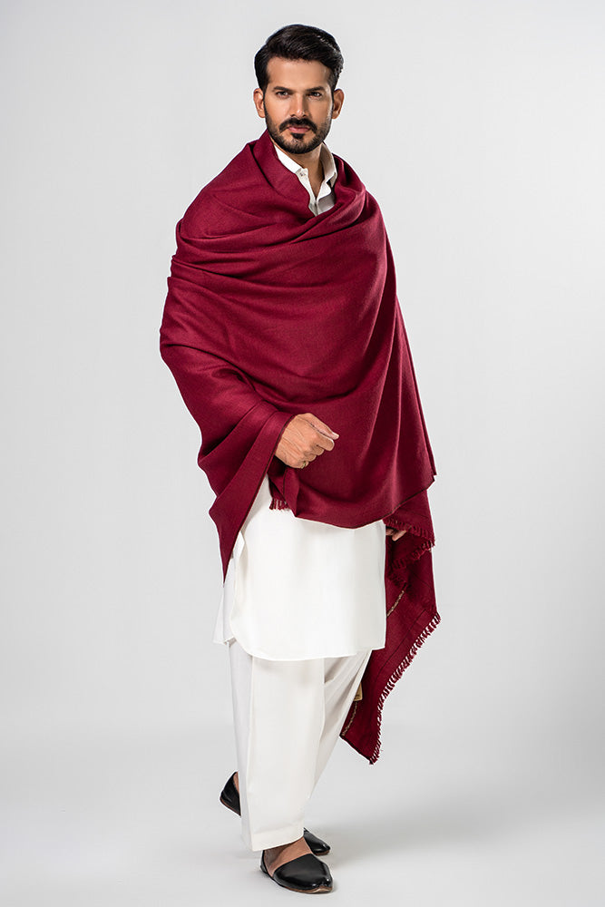 red shawl for men