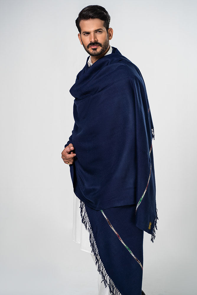Andaz Shawl Dark Blue For Men Latest Collaction 2023 –