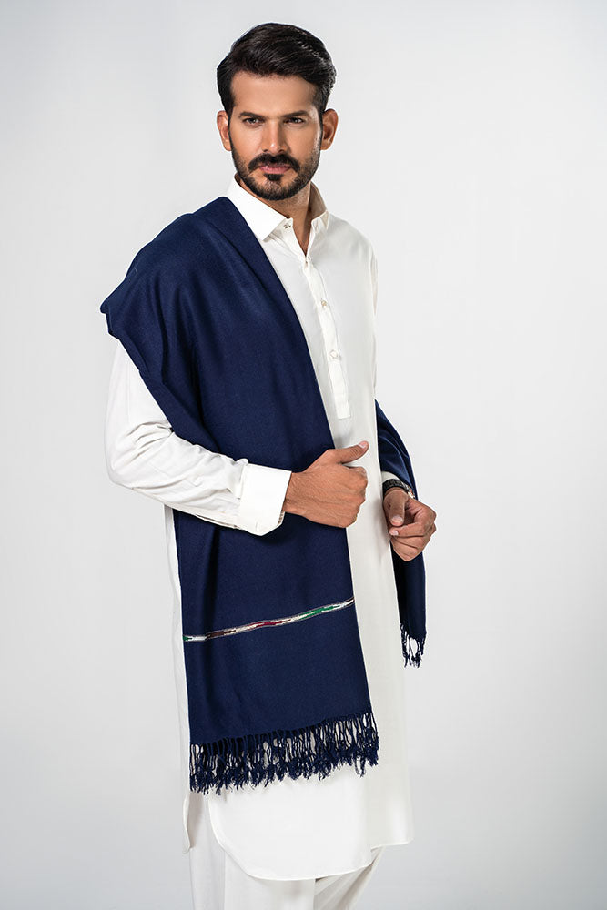 Andaz Shawl Dark Blue For Men