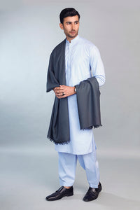 Grey Bhimber Shawl For Men
