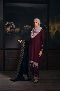 Velvet Zari Motif Dark
