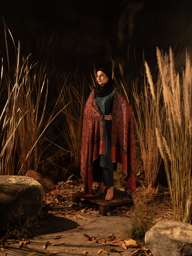 Kaani Pashmina Double-Sided – - Main Image