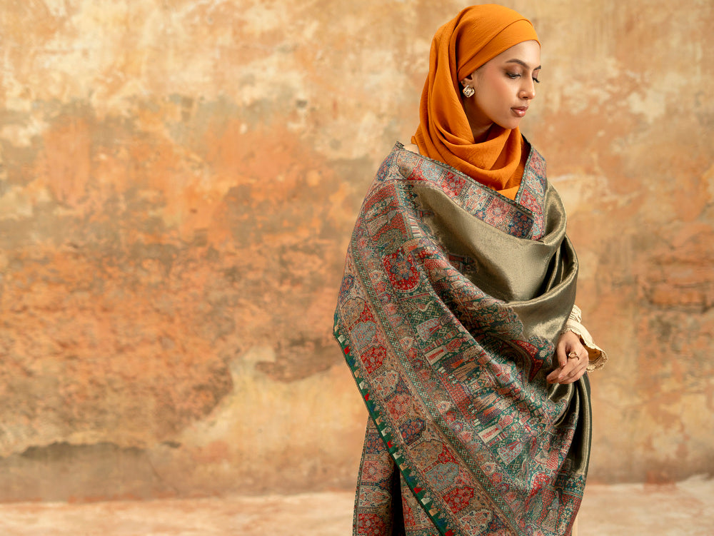 Pashmina Silk Kaani