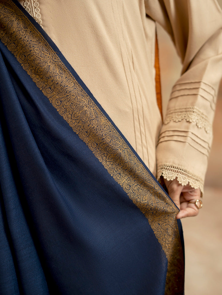 Pure Wool Fine Kashmiri Border