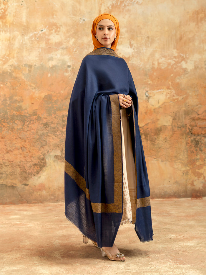 Pure Wool Fine Kashmiri Border