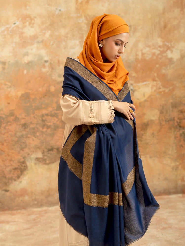 Pure Wool Fine Kashmiri Border