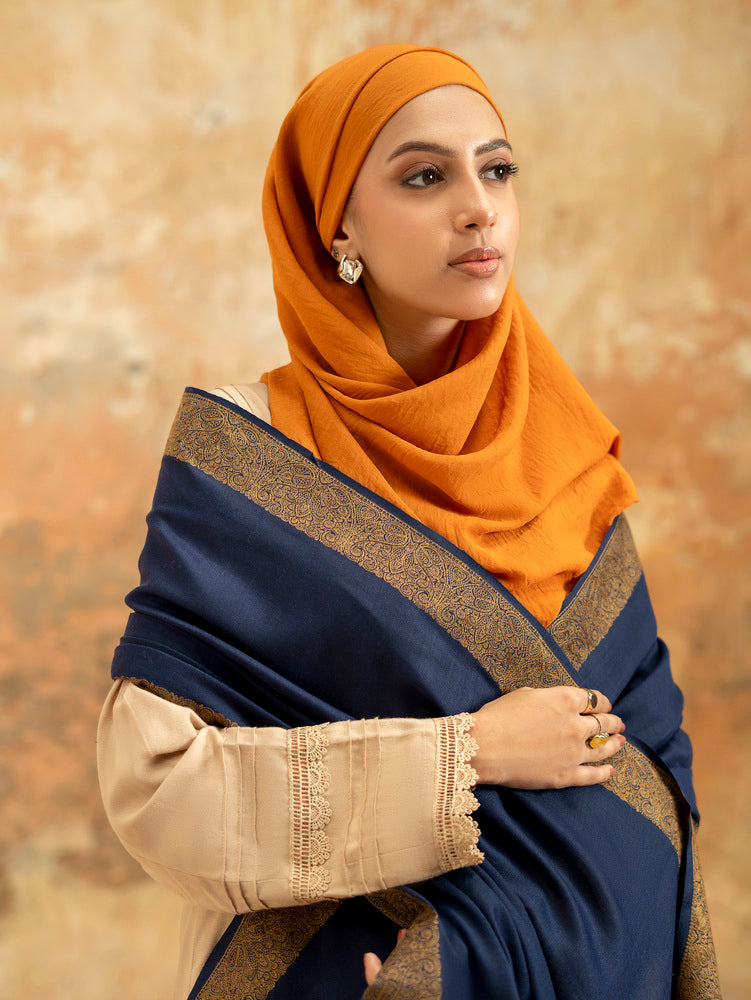 Pure Wool Fine Kashmiri Border