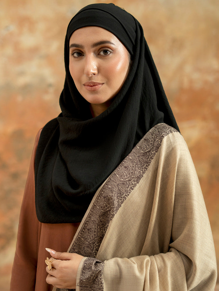 Pure Wool Fine Kashmiri Border