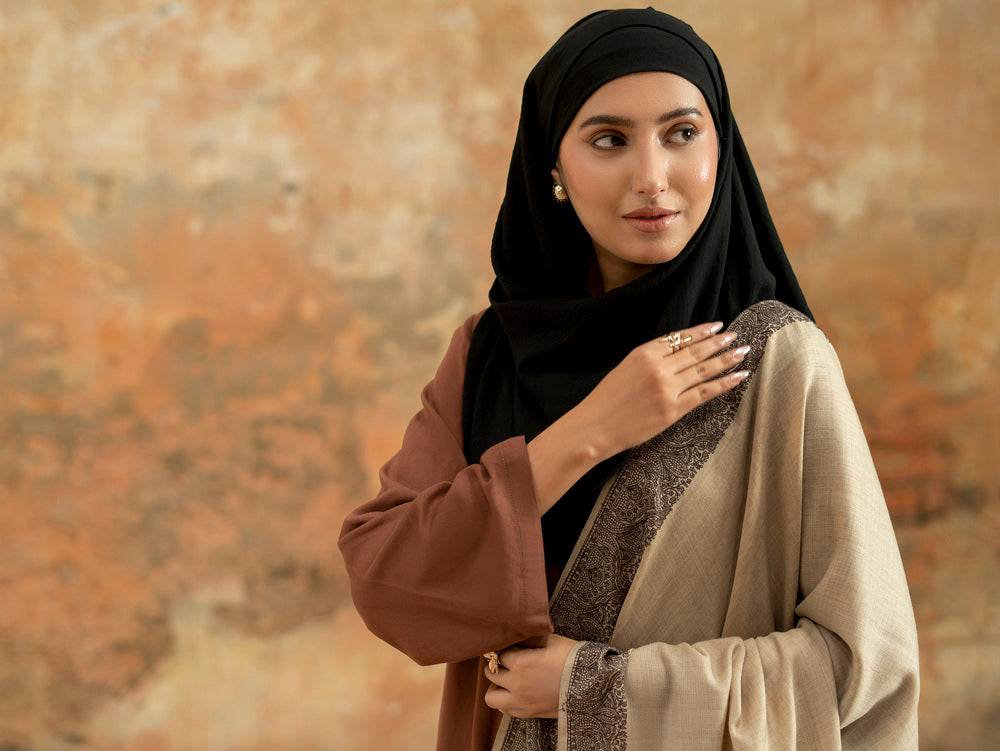 Pure Wool Fine Kashmiri Border