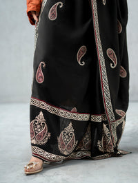 Contrast Kashmiri Shawl Dark