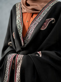 Contrast Kashmiri Shawl Dark
