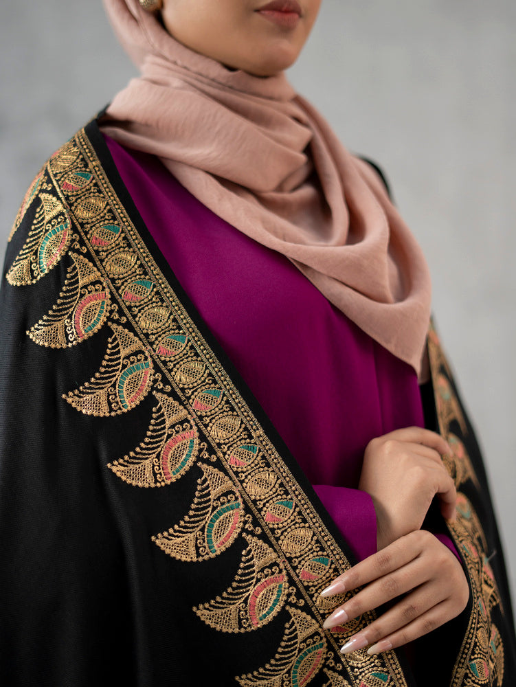 Twinkle Zari Woolen Dark