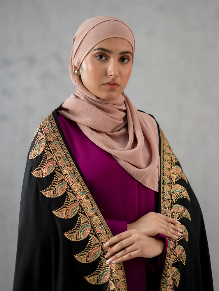 Twinkle Zari Woolen Dark