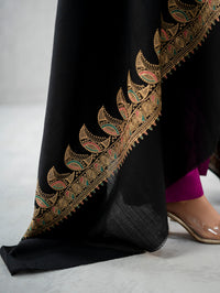 Twinkle Zari Woolen Dark