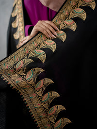 Twinkle Zari Woolen Dark