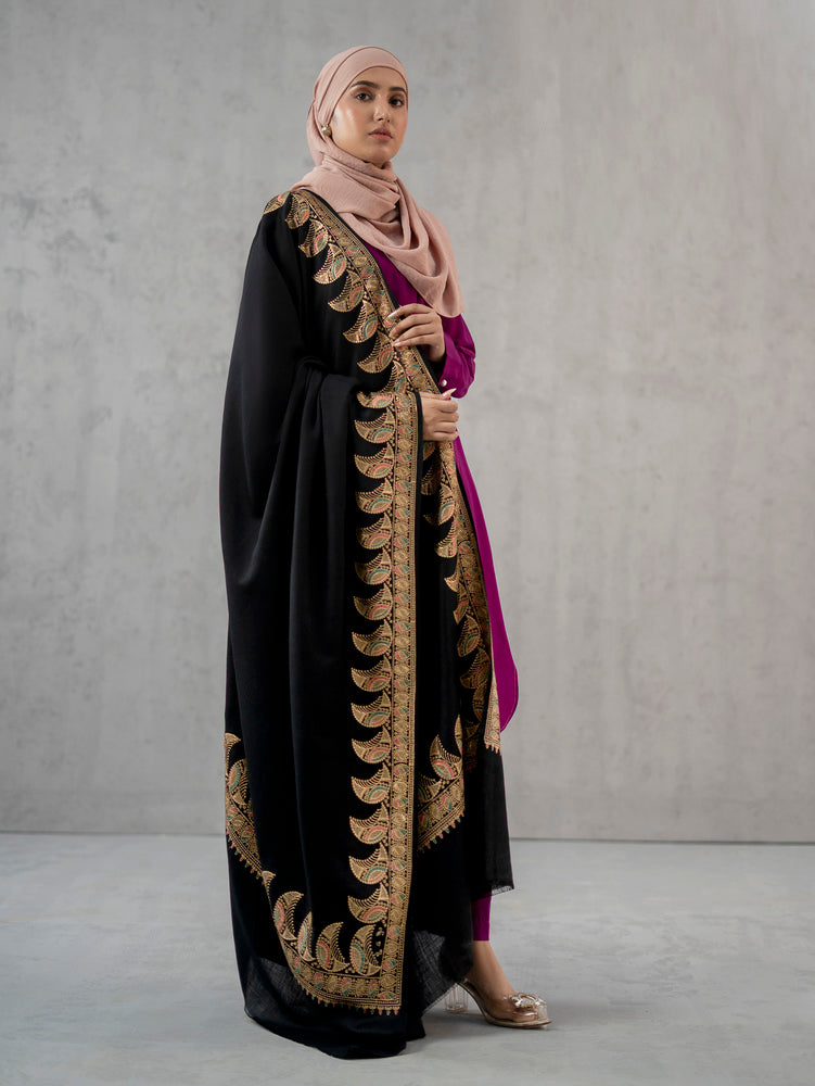 Twinkle Zari Woolen Dark