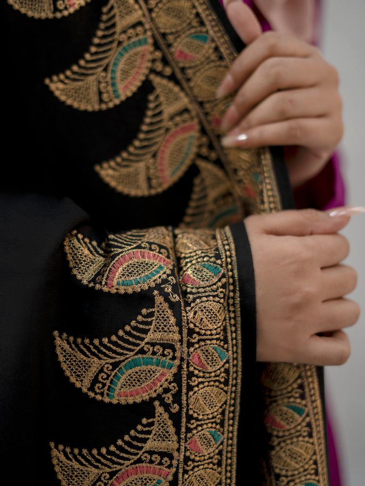 Twinkle Zari Woolen Dark