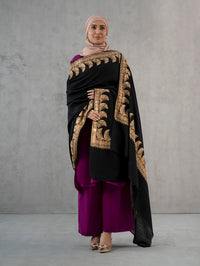 Twinkle Zari Woolen Dark