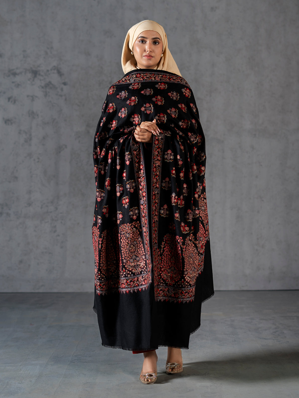 Multicolor Kashmiri Floral Jaal NEW