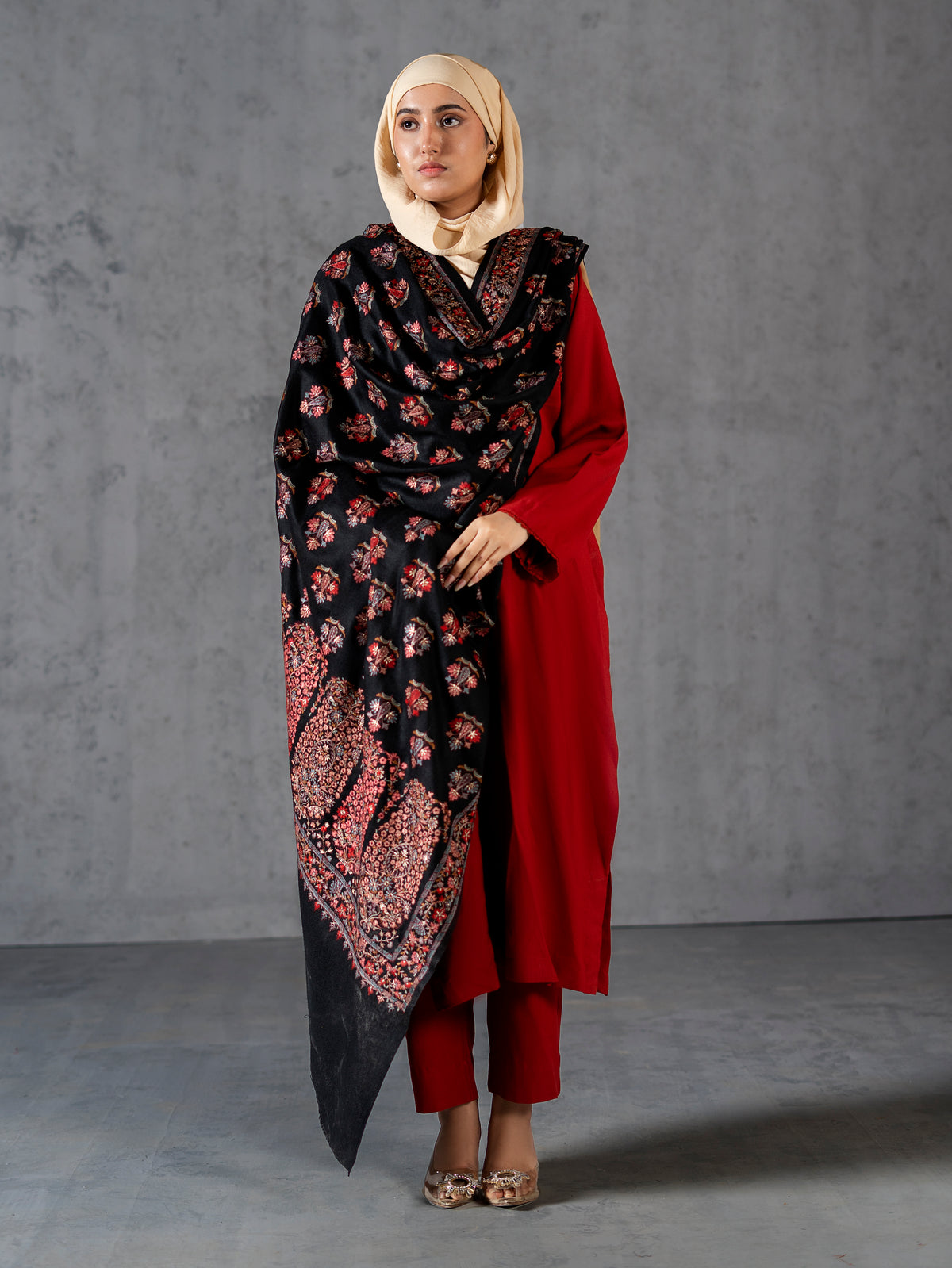 Multicolor Kashmiri Floral Jaal NEW