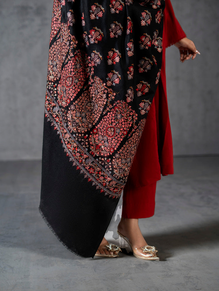 Multicolor Kashmiri Floral Jaal NEW