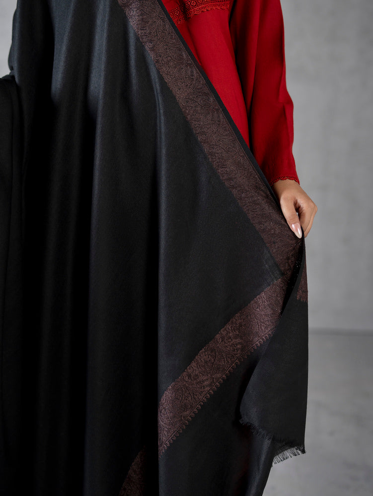 Pure Wool Fine Kashmiri Border