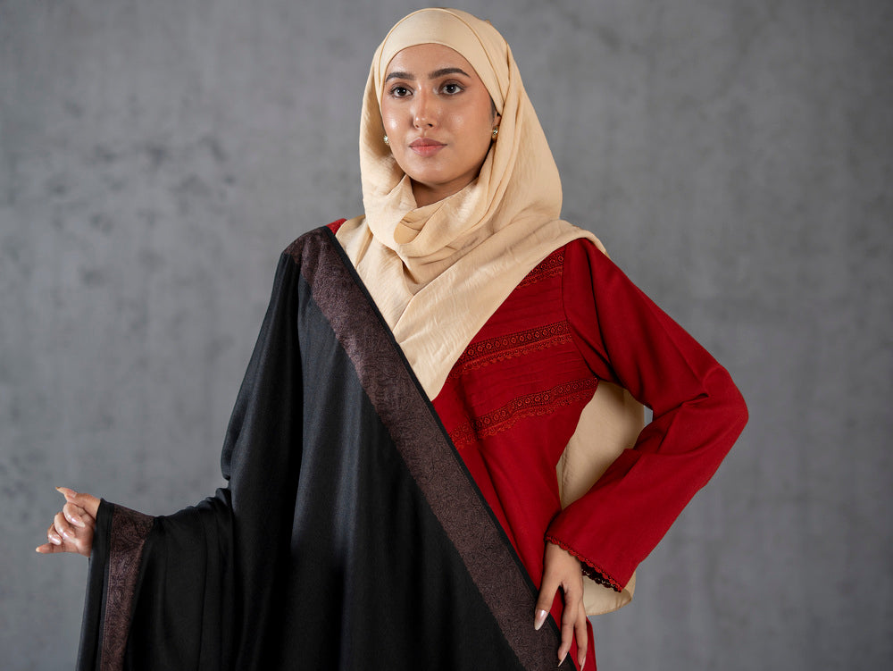 Pure Wool Fine Kashmiri Border