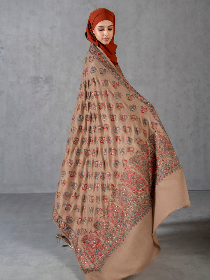 Multicolor Kashmiri Floral Jaal NEW