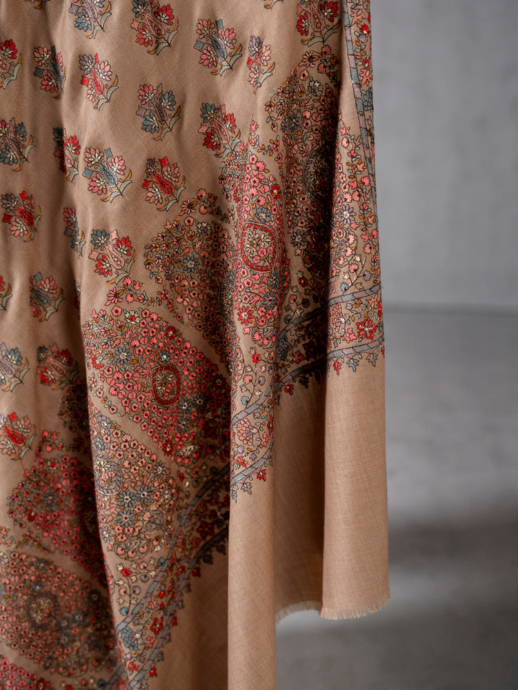 Multicolor Kashmiri Floral Jaal NEW