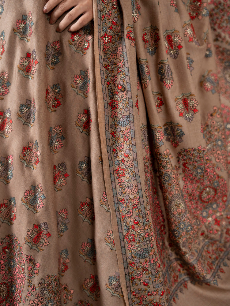 Multicolor Kashmiri Floral Jaal NEW