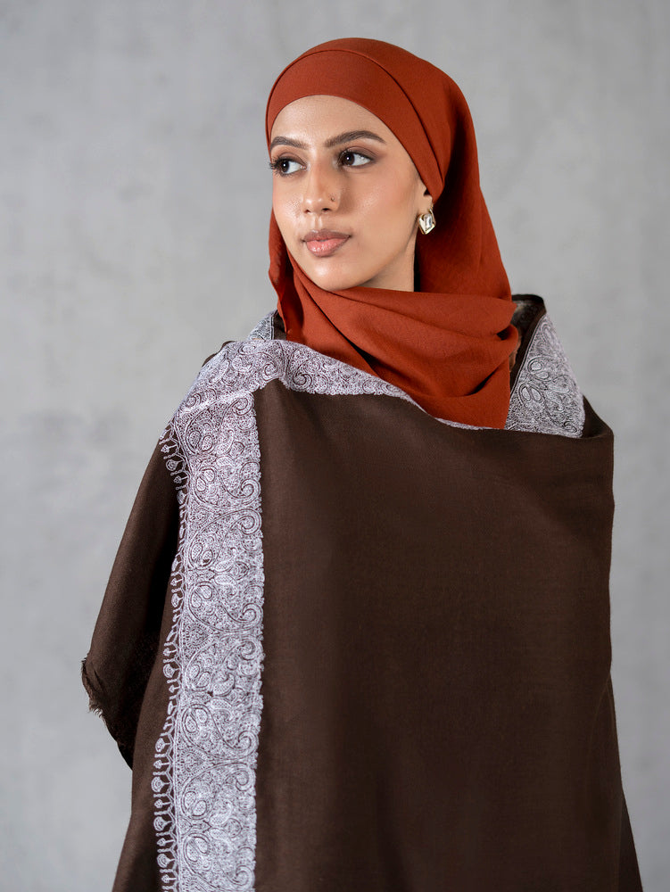 Pure Wool Fine Kashmiri Border