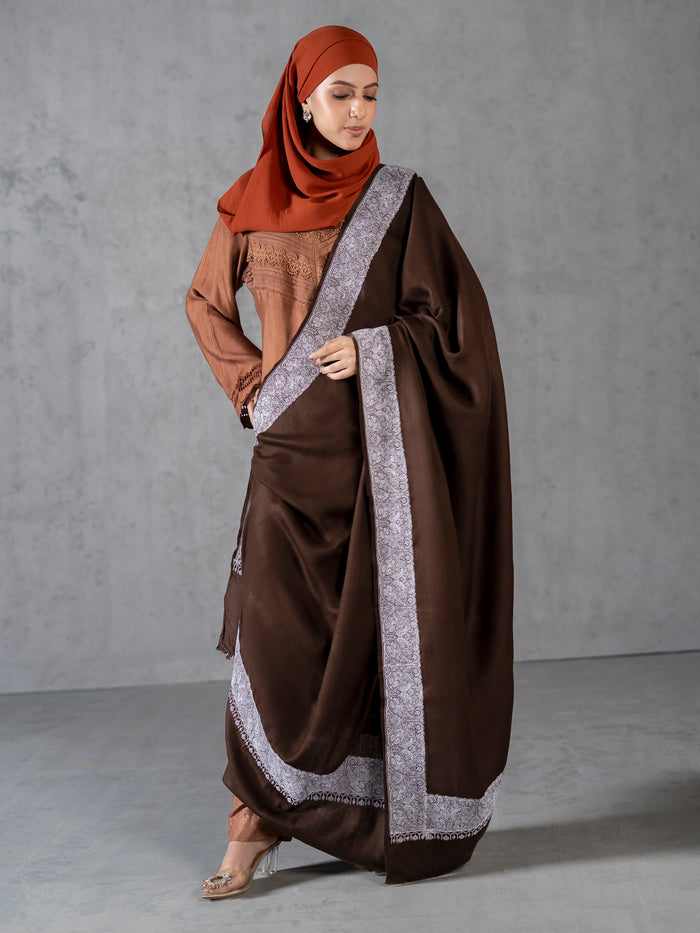 Pure Wool Fine Kashmiri Border