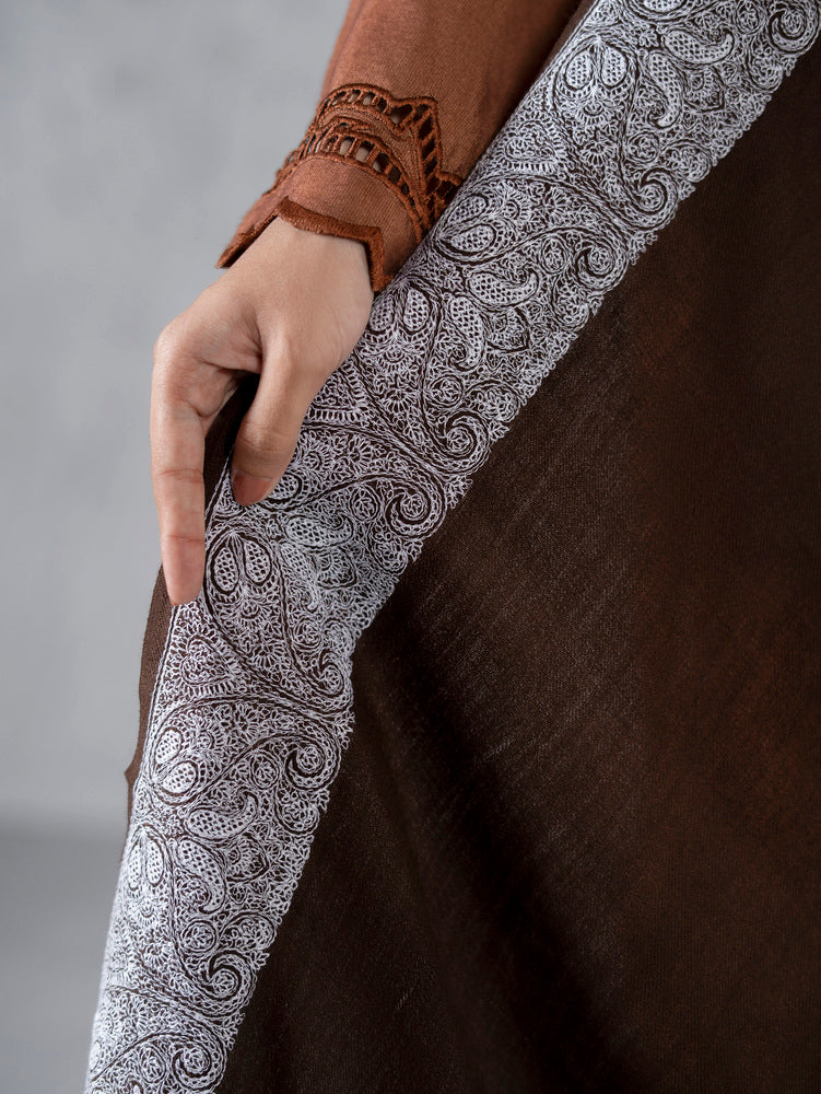 Pure Wool Fine Kashmiri Border