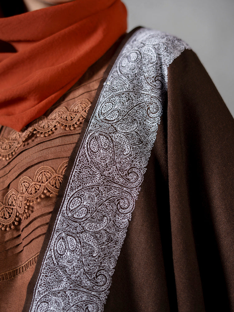 Pure Wool Fine Kashmiri Border