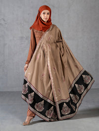 Contrast Kashmiri Shawl Light