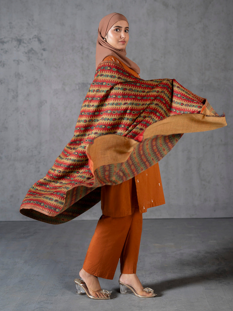 Striped Pashmina Kaani