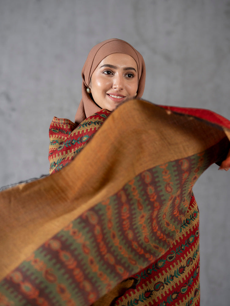 Striped Pashmina Kaani