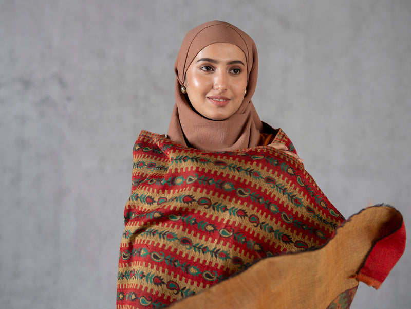 Striped Pashmina Kaani