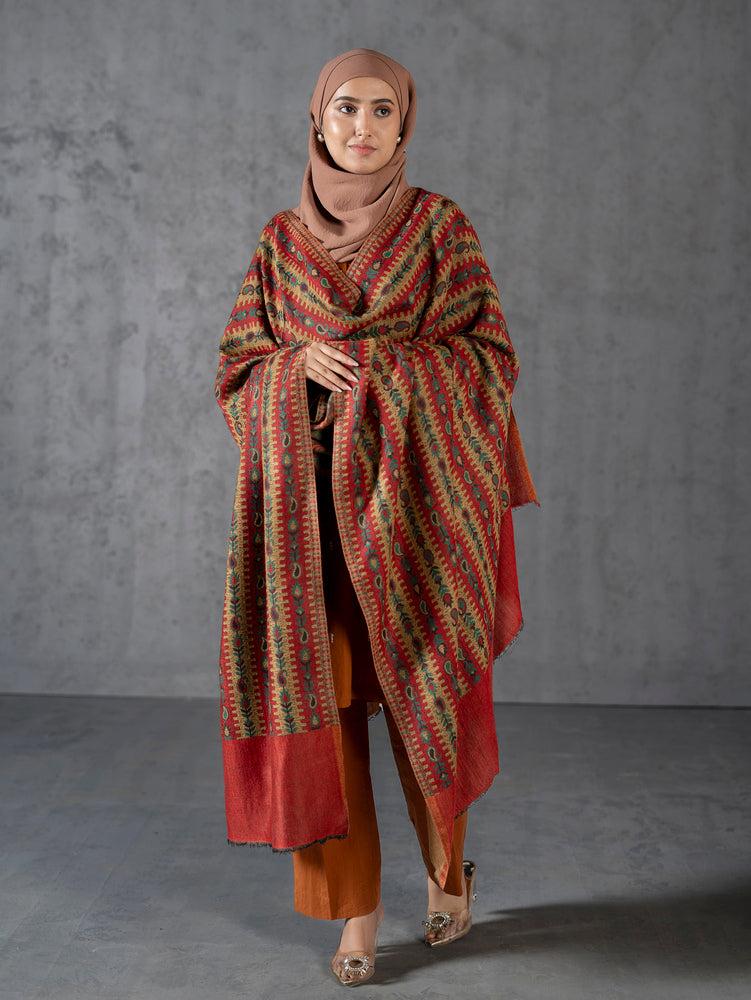 Striped Pashmina Kaani