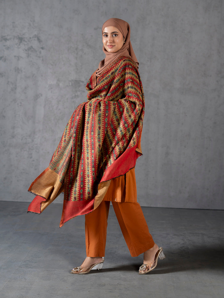 Striped Pashmina Kaani