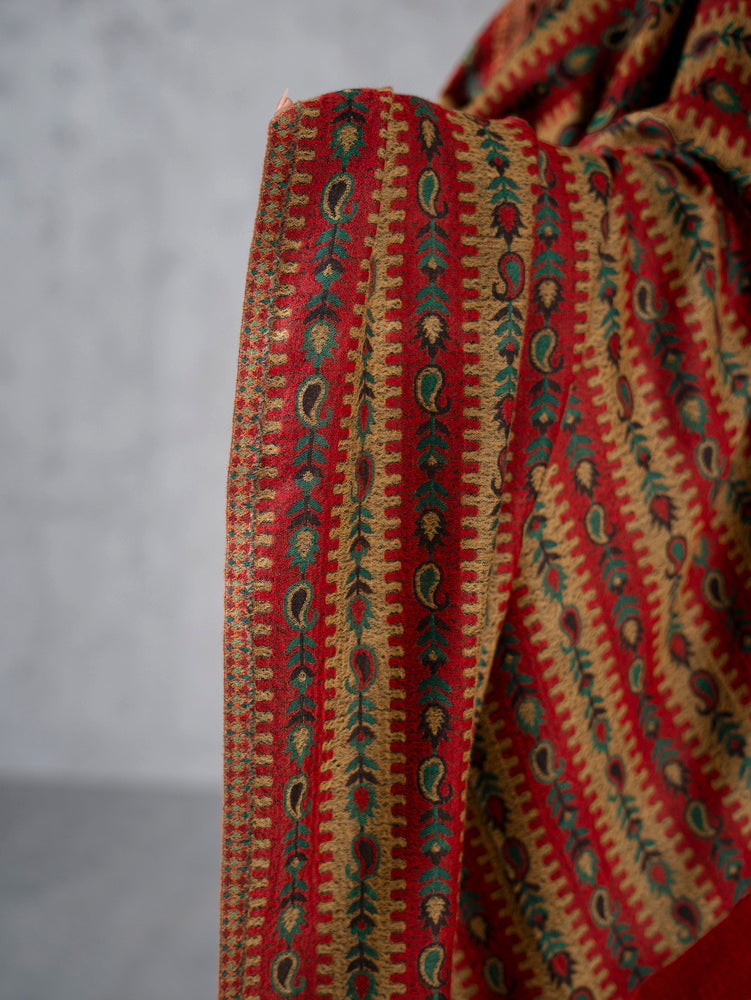 Striped Pashmina Kaani