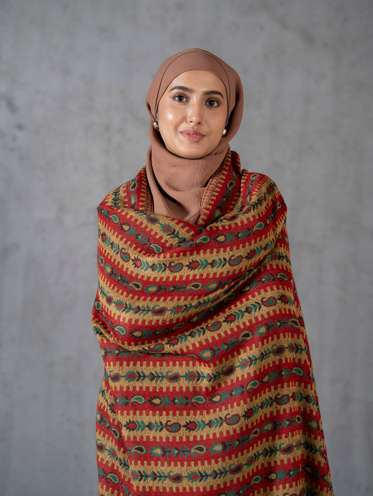 Striped Pashmina Kaani