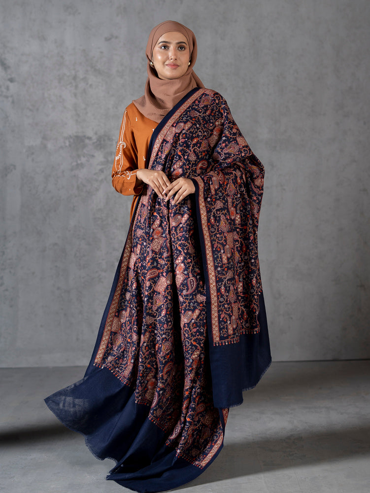 Kashmida Wool Jaal Dark