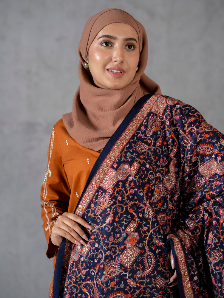 Kashmida Wool Jaal Dark