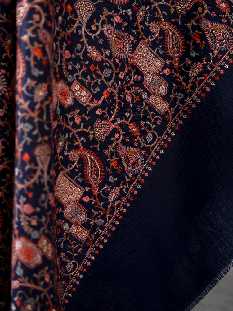 Kashmida Wool Jaal Dark