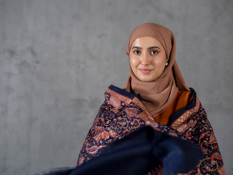 Kashmida Wool Jaal Dark