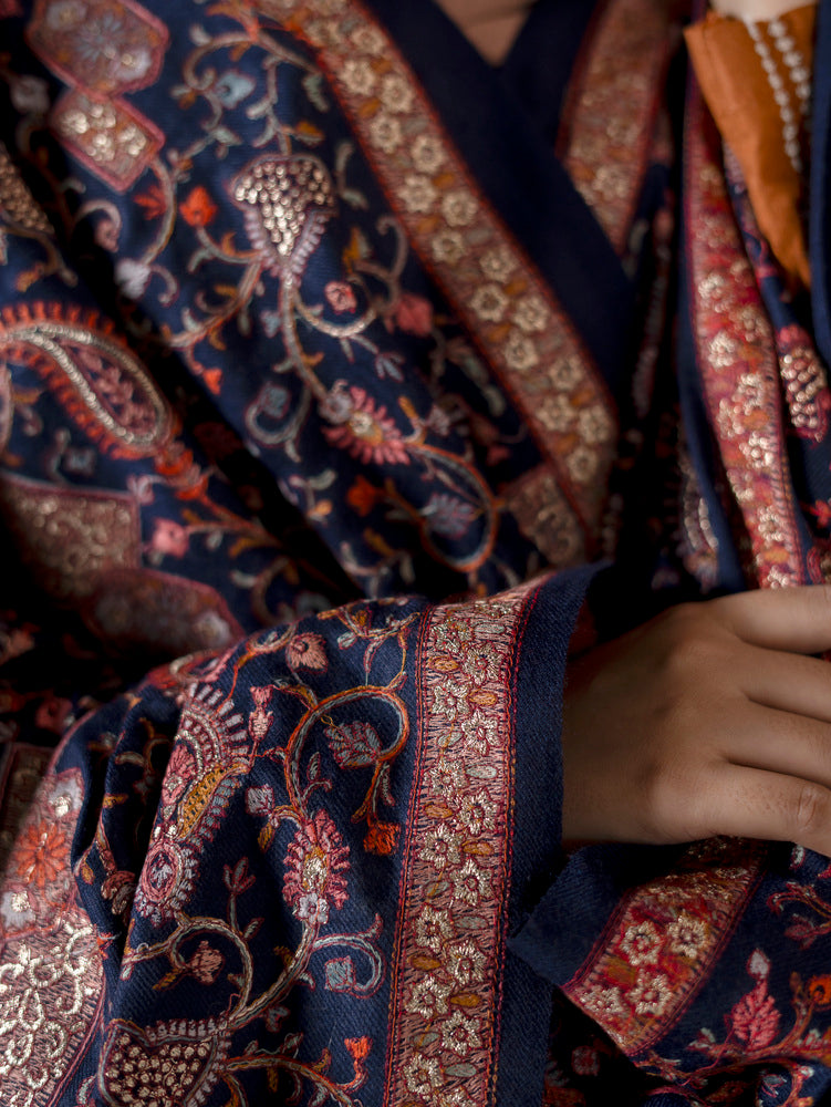 Kashmida Wool Jaal Dark